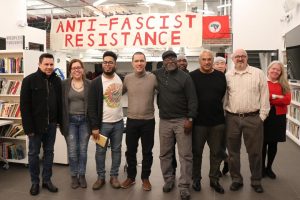 Miembros del movimiento social “The People’s Fórum” expresaron su solidaridad con Venezuela