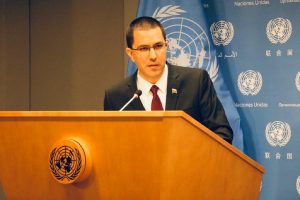 Canciller Jorge Arreaza (Foto Cancillería)