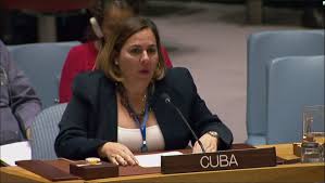 Ana Silvia Rodríguez,, representante de Cuba ante Consejo de Seguridad ONU (Foto archivo agencias)