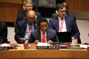 Embajador de Suráfrica en Consejo de Seguridad ONU (Foto Prensa Presidencial)
