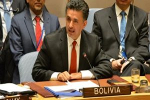 Sacha Llorenti, diplomático de Bolivia ante Consejo de Seguridad ONU (Foto archivo agencias)