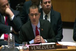 Canciller Jorge Arreaza en Consejo de Seguridad de la ONU (Foto MPPRE)