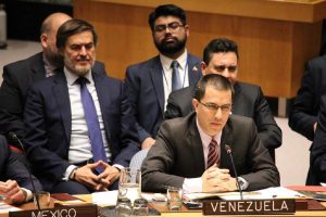 Canciller Jorge Arreaza en Consejo de Seguridad de la ONU (Foto MPPRE)