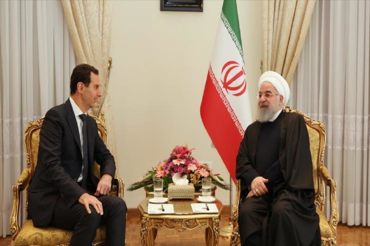 El presidente de Siria, Bashar al Assad, se reunió este lunes en Teherán con su homólogo de Irán, Hasán Rohaní (Foto agencias)