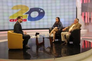 Blanca Eeckhout y Fernando Soto Rojas en VTV