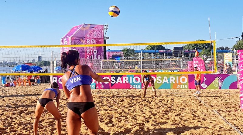 Dupla Agudo-Brito dan primera victoria a Venezuela en el voleibol de playa en Sudamericanos 2019