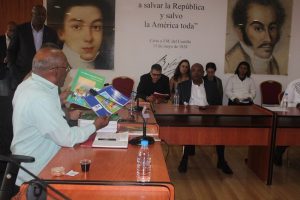 Tony Genjeni, Jefe Delegación Alianza Surafricana de visita en Caracas (Foto @ViceSocialT)