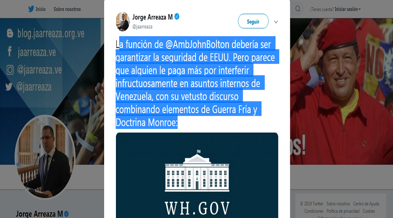 Foto Twitter @jaarreaza