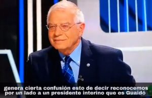 Canciller español, Josep Borrell, reconoció que caso Guaidó es asunto de EEUU (Fotograma La Sexta)