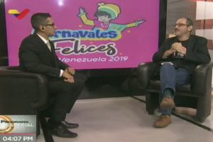 Óscar Sotillo, Viceministro de Identidad y Diversidad Cultural sobre Carnavales Felices 2019 (Fotograma VTV)