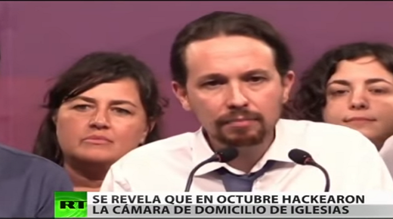 Pablo Iglesias, dirigentes del partido español Podemos (Fotograma RT)