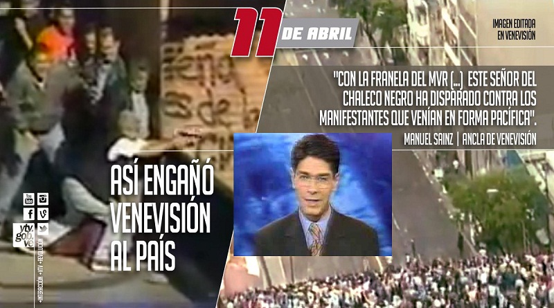 Manuel Sainz, ancla de Venevisión protagonizó el fraude comunicacional para concretar el golpe de Estado (Multimedios VTV)