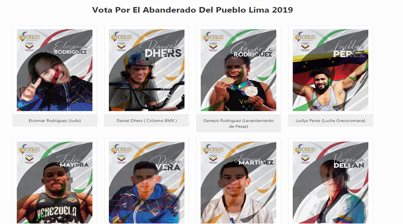 COV inició proceso de escogencia digital del abanderado de Venezuela a Lima 2019