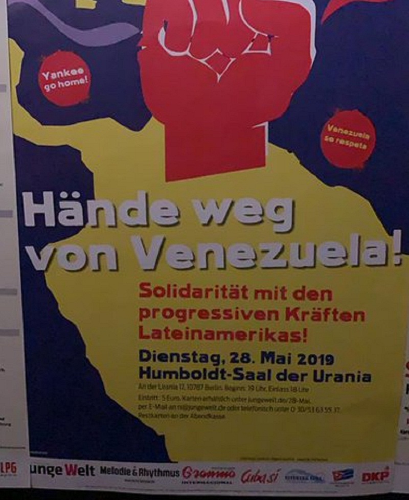 Canciller Arreaza saluda acto solidaridad en Berlín: Venezuela está en batalla contra el imperialismo
