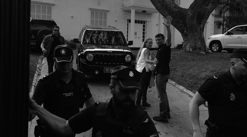 Leopoldo López se esconde en la embajada de España en Caracas, tras el fracasado intento de golpe (Foto agencias)
