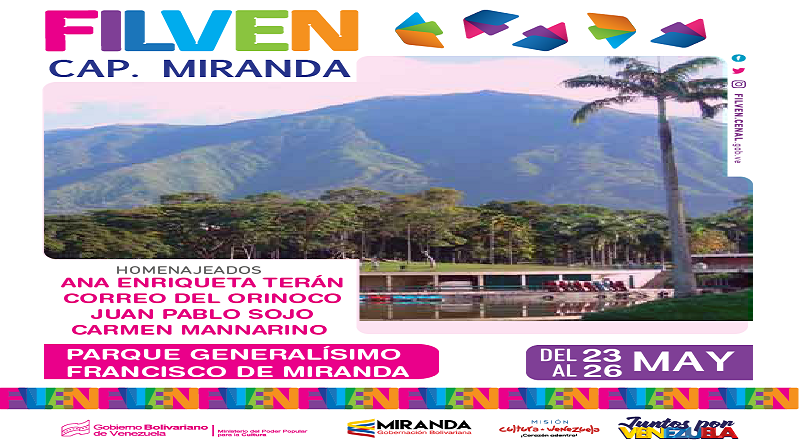 Filven Miranda 2019 exhibe más 6 mil libros internacionales