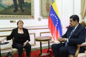 Alta Comisionada de la ONU Michelle Bachelet visita en Miraflores al presidente Constitucional Nicolás Maduro