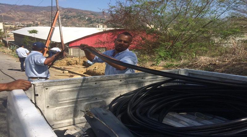 Cantv repuso cables hurtados y restituyó servicios a 600 suscriptores en Valles del Tuy (Foto CANTV)
