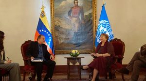 Agenda de Alta Comisionada de ONU para Derechos Humanos, Michelle Bachelet con Poderes Públicos Nacionales