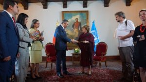 Agenda de Alta Comisionada de ONU para Derechos Humanos, Michelle Bachelet con Poderes Públicos Nacionales