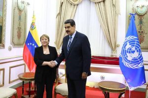 Alta Comisionada de la ONU Michelle Bachelet visita en Miraflores al presidente Constitucional Nicolás Maduro