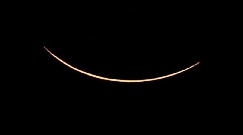 pse total de Sol observado desde Suramérica (Foto RT)