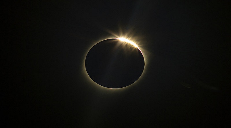 pse total de Sol observado desde Suramérica (Foto RT)