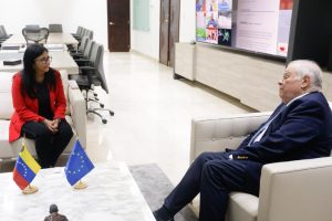Vicepresidenta Ejecutiva de la República, Delcy Rodríguez, sostuvo reunión con enviado especial de la Unión Europea