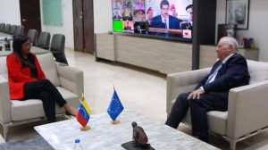 Vicepresidenta Ejecutiva de la República, Delcy Rodríguez, sostuvo reunión con enviado especial de la Unión Europea