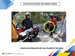 Venezuela muestra nuevas pruebas que implican a Guaidó en robo de armas de la República