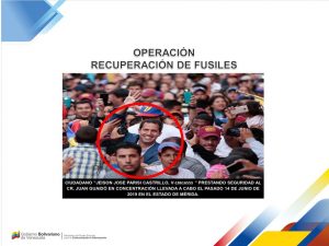 Venezuela muestra nuevas pruebas que implican a Guaidó en robo de armas de la República