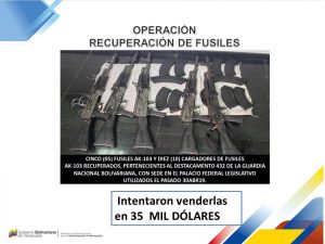 Venezuela muestra nuevas pruebas que implican a Guaidó en robo de armas de la República