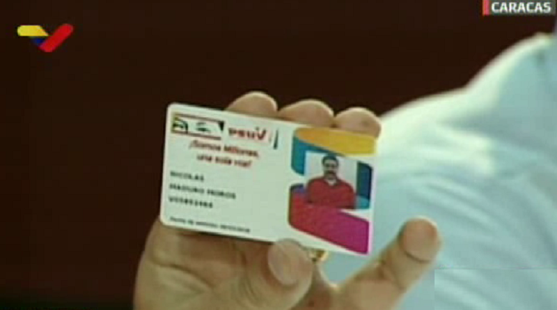 PSUV potenciará Carnet para apoyar e incrementar los más de 6 millones 500 mil militantes de base (Fotograma VTV)