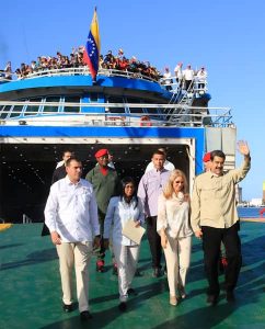 Presidente Nicolás Maduro inauguró ruta marítima La Guaira-Margarita