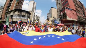 Patriotas venezolanos rechazaron en las calles contra bloqueo económico de Estados Unidos