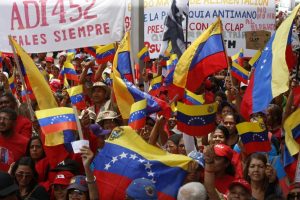 Patriotas venezolanos rechazaron en las calles contra bloqueo económico de Estados Unidos