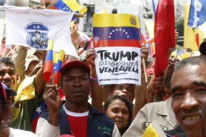 Patriotas venezolanos rechazaron en las calles contra bloqueo económico de Estados Unidos