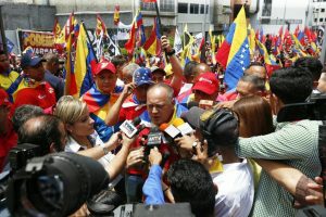 Patriotas venezolanos rechazaron en las calles contra bloqueo económico de Estados Unidos
