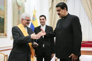 Embajador de Irán Mostafá Alaeí recibe Orden Francisco de Miranda en su Primera Clase