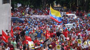 Marcha Nacional contra el Fascismo y el Golpismo, promovido por el gobierno de EE.UU. en Bolivia y en Venezuela