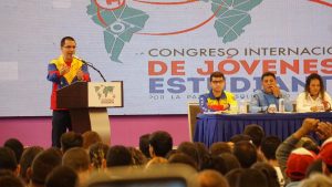 Canciller Jorge Arreaza participa en Encuentro Internacional de Estudiantes en Caracas