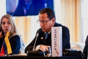 Vicemin. para Temas Multilaterales, Alexander Yánez, en I Reunión de Ministras y Ministros de Relaciones Exteriores de Andorra