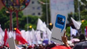 Marcha Nacional contra el Fascismo y el Golpismo, promovido por el gobierno de EE.UU. en Bolivia y en Venezuela