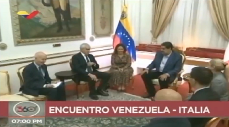 Presidente Maduro recibe en Miraflores a Presidente de Unión Interparlamentaria de la República Italiana