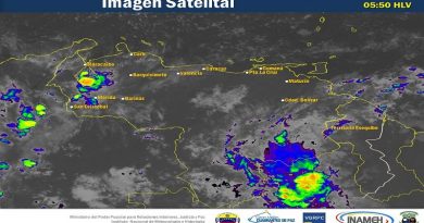 Inameh reporta para este domingo lluvias dispersas en varios estados del país