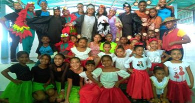 Teatro Negro de Barlovento llevó el Espejo de media noche a Higuerote