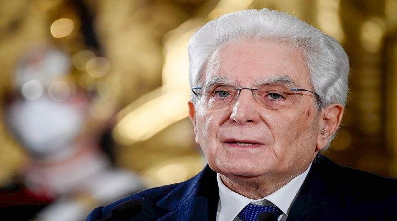 Presidente de Italia Sergio Mattarella da positivo a la COVID-19