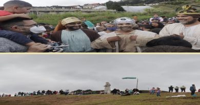 Celebran llegada desde el aire de Reyes Magos en El Jarillo estado Miranda