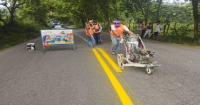 Realizan demarcación y pavimentación de eje viales en Trujillo