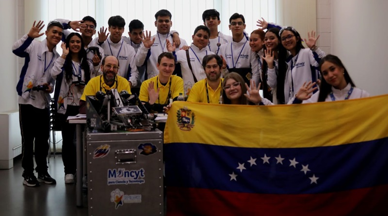 Delegación venezolana supera primera prueba en torneo robótica en Italia